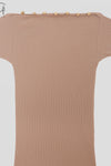 BASERANGE Taffeta Long Sleeve T-Shirt TOTVL-RC-AU23 Dehydrated Beige